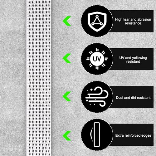 6M Roller Shutter Tape 14mm, Roller Shutter Tape Rand versterkt Hoge Tear-bestendig Draagbestendig Hoge Tear-bestendig en UV gestabiliseerd Roller Shutter Tape reparatie Kit Roller Shutter Tape voor Roller 3