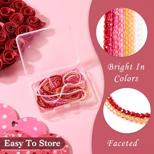 7 Strands Facet Glas kralen Strands 2mm Transparant kristalglas Ronde Losse kralen voor DIY ambachten armband sieraden maken 4