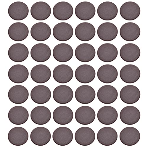 (100 st) Ronde buis geribbeld invoegt End Caps Stops Plugs voor tafelstoel Meubels Hoezen voor Schroeven Plastic Сap Maat 14.5mm x 19mm Kleur donkere eik 5