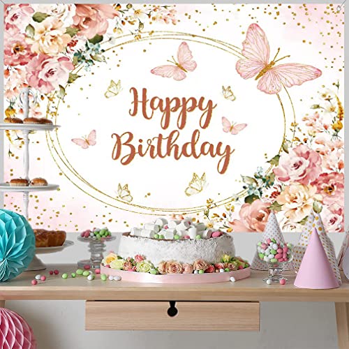 Verjaardagsachtergrond, aquarel, bloemen, polka stippen, verjaardag, fotografie, achtergrond, baby, meisjes, gelukkig, verjaardag, feest, decoratie, benodigdheden, 150cm 3