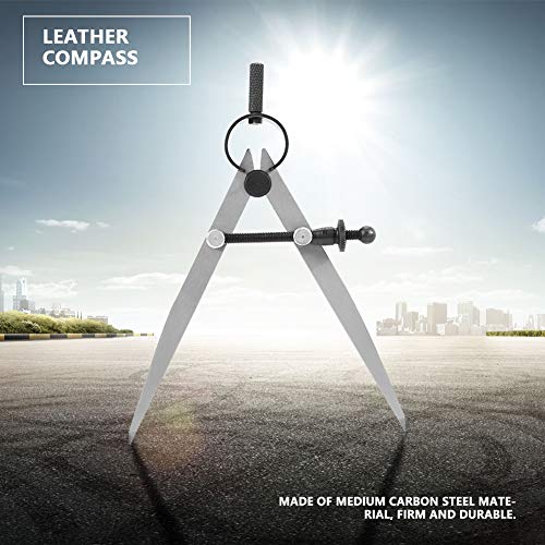 100mm Lederen Divider Spring Draaiende Scratch Craft Tool Verstelbare Lederen Craft Kompas DIY Naaigereedschappen