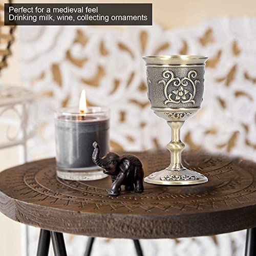 2 stuks Royal Chalices, Retro Wijnglas, Kerkkerk Kerk Antiek Wijnglas Gift, Royal Style Ornament Collection, Vintage Metal
