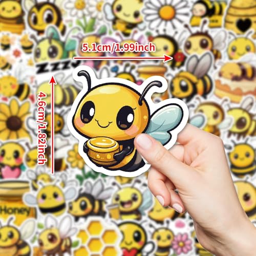 Verpakking van 50 Animal Bees Vinyl Sticker Set, Auto, Motorfiets, Fiets, Skateboard, Snowboard, Bagage, Laptop, Koffer, Helm, Motorfiets, Computer 3