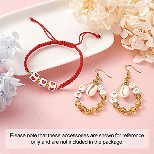 350pcs/50g platte ronde acryl hart kralen liefde pony Disc Coin Mini Losse Spacer Kralen voor sieraden maken van kinderen DIY Projecten Vriendschap Naam Armbanden 5