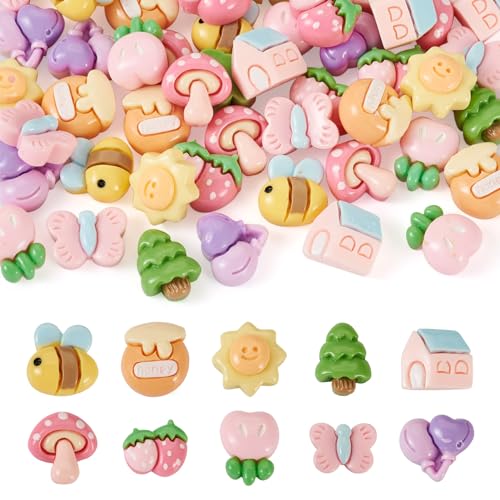 Hars Cabochons Slijm Charms Flatback Cabochons voor Sieraden Ambachten Scrapbooking Hoofdband Telefoon Case Decor