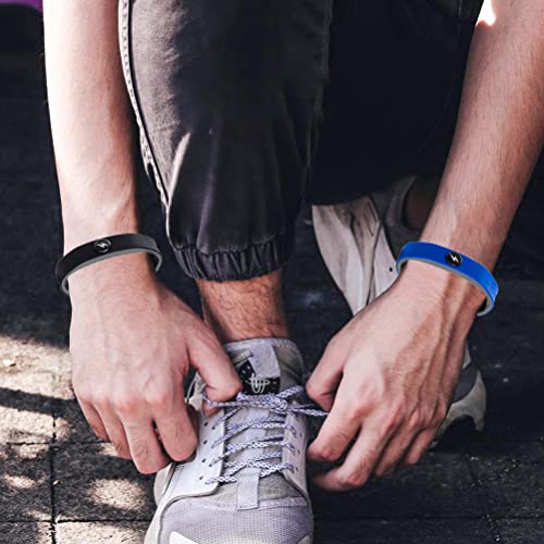 Antistatische armband, Siliconen draadloze antistatische armband, Elektrostatische Discharge Antistatische polsband, Verstelbare balans Anion Sport polsband voor mannen Vrouwen 4