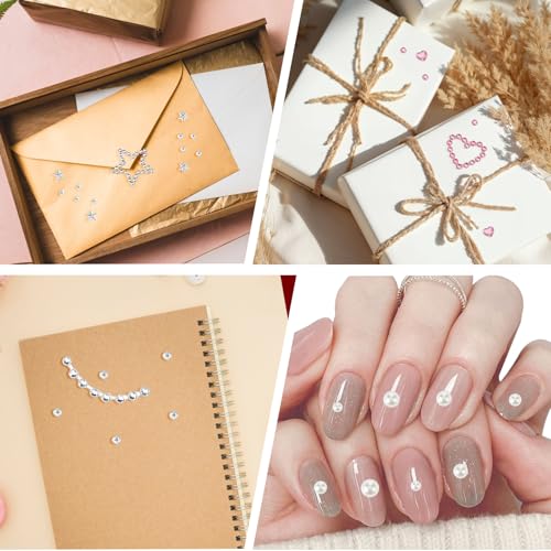 5 vellen zichtsstenen, zichtsstenen, strassteentjes, parelstickers, hart, ster, maan, vorm, haarsieraad met pincet voor make-up, lichaam, haardecoratie, festival en knutselen 5