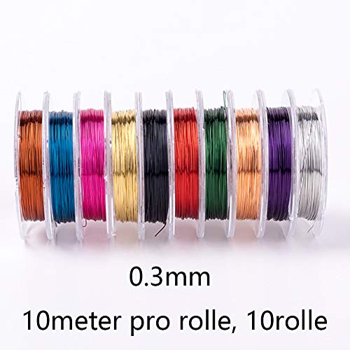 Koperdraad 0.3mm Craft Draad sieraden Draad voor ambachten, Kleurrijk