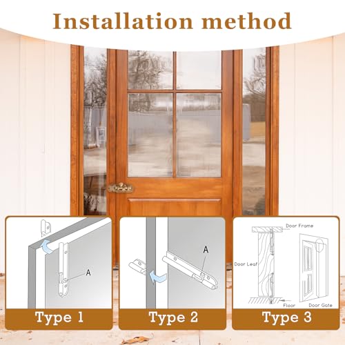 Messing deur handvat Chinese Style Antieke Window Bolts Vintage Pure koper Multifunctionele Buckle Schuifslot voor Home Office Warehouse 3