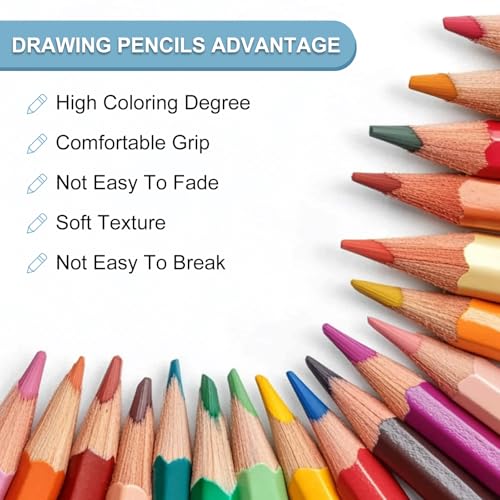 4H Tekenpotloden voor Schetsen, 6PCS Sketch Potloden voor Tekenkunst Potloden Grafiet Hout Voorgevormd voor Tekenen Schetsen Artist, Hexagonal, Black Refill, Green/Black Pole 3