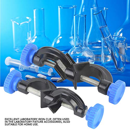 Cross Clamp, 2Pcs Aluminium Sprayed Cross Clamp Stand Clamp houder voor laboratorium, zwart, Classic 5