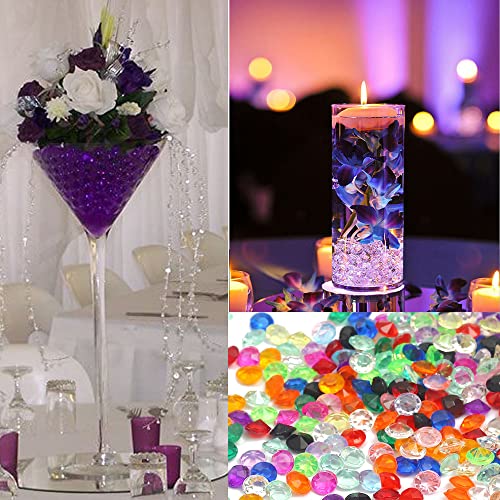 Acryl Diamond Crystals 4mm Glitter Spread Decoratie Sparkling Decoratie Stenen Decoratie Tafel Decoratie Bruiloft Bruiloft Doop Verloving Valentijnsdag 4000st Donkerpaars