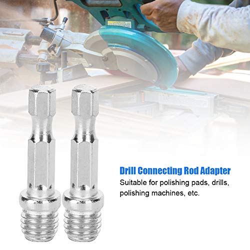 5Pcs Drill Connection Rod Adapter Elektrische Boorschroef Schijf Conversie Stick M10 voor het polijsten Pads en Boor Bits 3