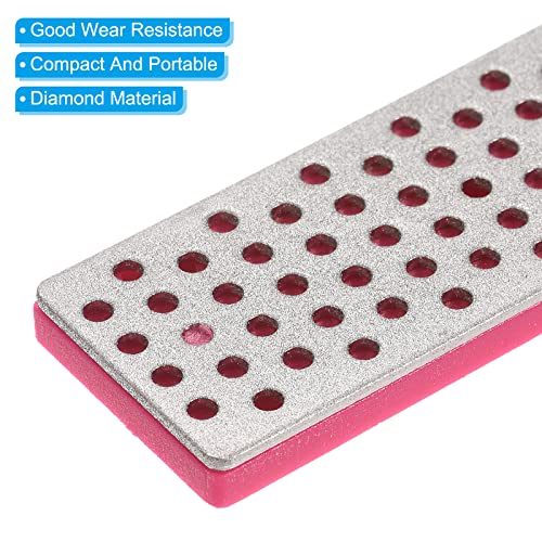 70mm 500 Grit Fijn Snowboard Diamond Stone, 2 Pack Ski Edge Sharpener Diamond Rand bestanden Snowboard Whetstone, Fuchsia 4