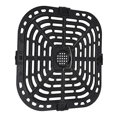 Air Fryer vervanging Grill Pan Fit, vierkant 24x23cm Friteuse vervanging Grill Pan, Friteuse Grill Pan, 304 roestvrij staal friteuse vervanging Crisper Plate 3