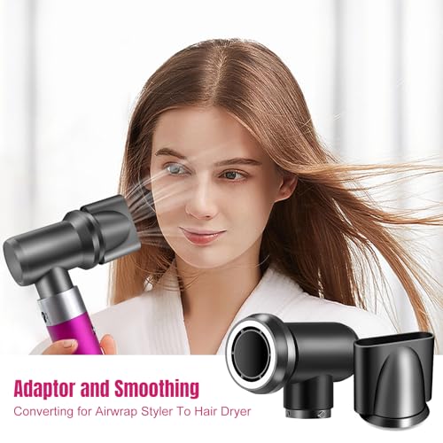 Dyson style nozzle en adapter voor Airwrap Styler, bevestiging voor Airwrap -Styler, die wordt omgezet in een haardroger 4