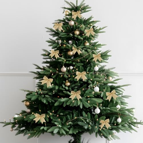 24st Kerst Bogen voor Boom Decoraties, Glitter Kralen Bogen Sequins Boom Arch voor Kerstmis Kralen Boom Ornamenten Cadeaudoos Decor (Champagne) 4