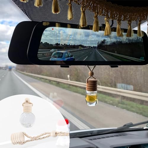 10 stuks auto-luchtverfrissers, parfumflessen, navulbaar, auto-hangende diffusorflessen, auto etherische olie, aromatherapie, diffuser, fles, leeg, ornamenten, luchtverfrisser voor auto, thuis 4