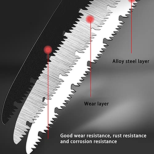 Vouwzaag, SK-5 Handmatige snoeizaag met stalen zagenblad, Lange Blade Houtbewerking gereedschap met ergonomische handgreep voor tuinieren, Camping, Boom snoeien 5