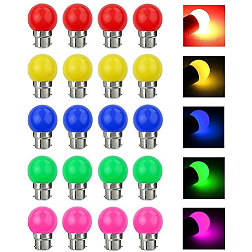 LED Light Bulb Bulb Color B22 3W Equivalent 30W 240LM B22 B22 Bayonet Lampen Garland Kleur LED Multicolor Bollen voor Home Bar Party - 20 stuks