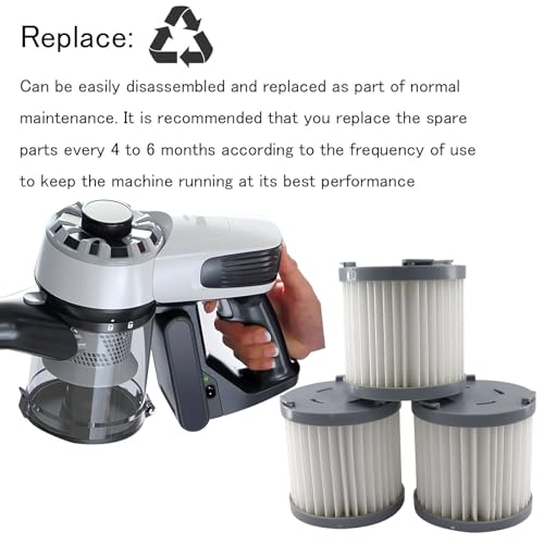 4Pcs 4055453288 Filters voor POP5-18IW, POP5-21TG Draadloze Handheld Stofzuiger Onderdeel 5