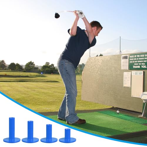 Rubber Golf Tees, Lang oefentraining Driving Range Tee Stabiele bal houder 4