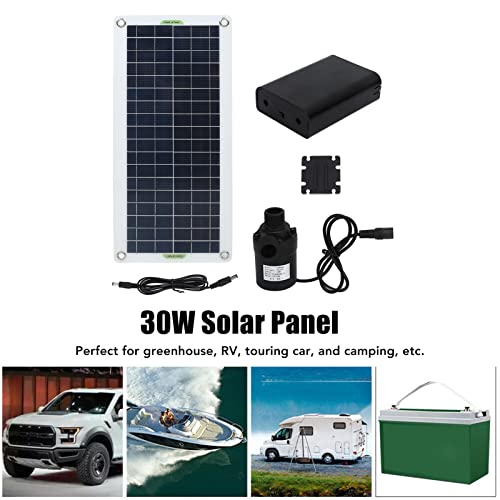30W Zonnefonteinpomp Kit, Panel Waterpomp Polykristallijne Silicium 800L per uur voor RV Greenhouse Camping