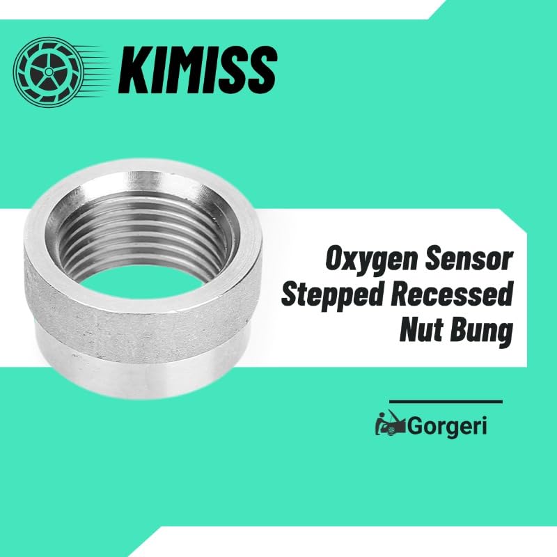 Notenbung, O2-Lambda sonde, gegradueerde reset groefbing, geschikt voor draad M18 X 1.5, roestvrij staal 304 3