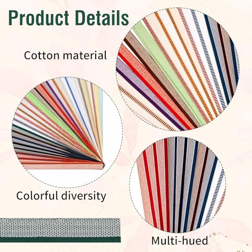 26 st Boek bindende hoofdband, 26 kleuren Boek bindende kits voor beginners Boek bindende kleding katoen boek bindende einde Bands 26 kleuren boek bindende kits voor beginners boek bindende decoratie 5