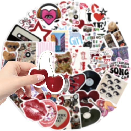 Y2k Preppy Sticker set Stickers voor tieners en volwassenen 50 stuks Downtown Y2K Meisjes Waterdichte Vinyl Stickers Automotor Fiets Skateboard Snowboard Bagage Laptop Kofferhelm 3