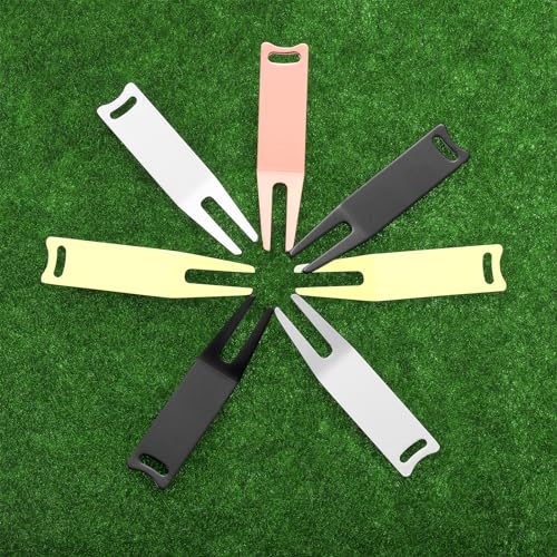 Metal Buigen Golf Divot Repair Tool, Metal Golf Fork accessoire gebogen Spit voor Golf Golf mannen vrouwen 4