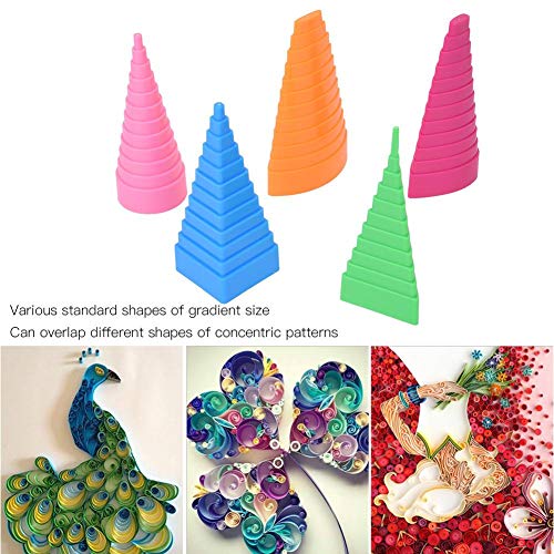 5 st quilling vormen & ontwerpen rand papier quilling rand Buddy Bobbin Tower Tool 5 vormen torens quilling tool kit voor DIY ambachten