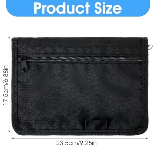 Documentmap van het voertuig A5, 24 x 17,5 cm Car Dashboard Compartment Organizer met meerdere compartiments, Automap voor het opslaan van controles, facturen, ontvangsten en tickets 3