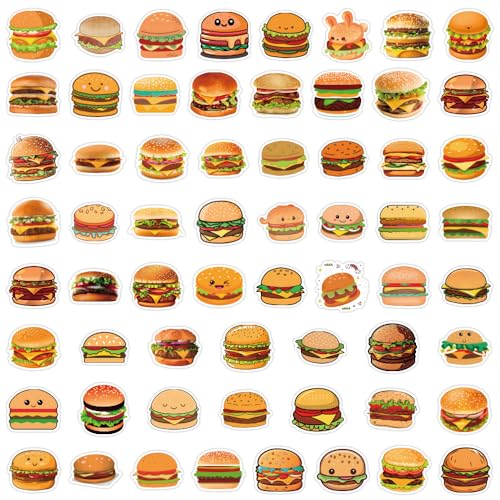 Hamburger Sticker Set, 50 stuks, Hamburg, Waterdichte Vinyl Stickers voor Auto, Motorfiets, Fiets, Skateboard, Snowboard, Bagage, Laptop, Koffer, Helm 4