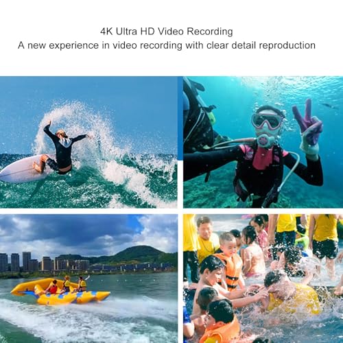 4K Onderwater Camera, 18x Optische Zoom Digitale Camera Auto Focus met 2,88 Inch 1,44 Inch Dubbele Scherm, 65MP 33FT Waterdichte Camera Ondersteuning 128GB kaart voor Snorkelen 3