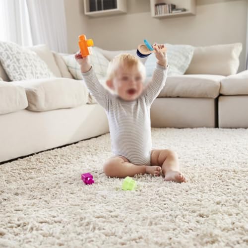 Verpakking van 2 houten castanettes, percussie-instrumenten, houten castanettes, leerinstrumenten, vingerkastagnetten, ritmemuziekinstrumenten 5