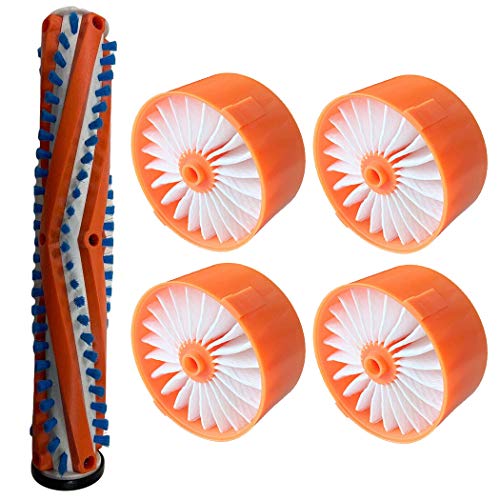 Filter en microfoon borstel set voor Black+Decker Powerserie batterij stofzuiger BSV2020G, 4 stuks