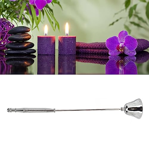 Wick Flame Snuffer, Long Handle Candle Flame Snuffer, Candle Wick Snuffer Roestvrij stalen Wick Flame Snuffer Vintage Brandblusapparaat met Lange Handvat (Zilver) 5
