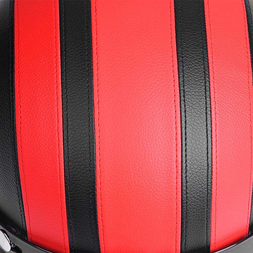 Half Open lederen helm, Half Lederen helm voor Scooter, met UV Visor glazen, Half Open Motorfiets helm Universele Scooter voor Motorfiets(Rood) 3