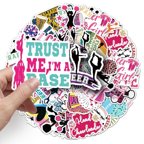 Cheerleader Sticker Set Stickers voor kinderen tieners 50 stuks Dieren Waterdicht Vinyl Sticker Laptop Skateboard Koffer Helm Auto Fiets mobiele telefoon Motorrijwiel Bike Scrapbook 3