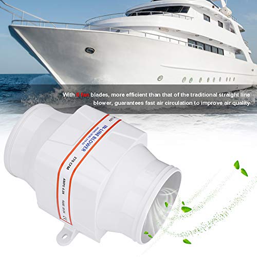 100mm Air Ventilator, Witte Tube Ventilator, 12V Uitlaat Ventilator, Stille Uitlaat Ventilator voor prachtige jachten, gebouwen en caravans