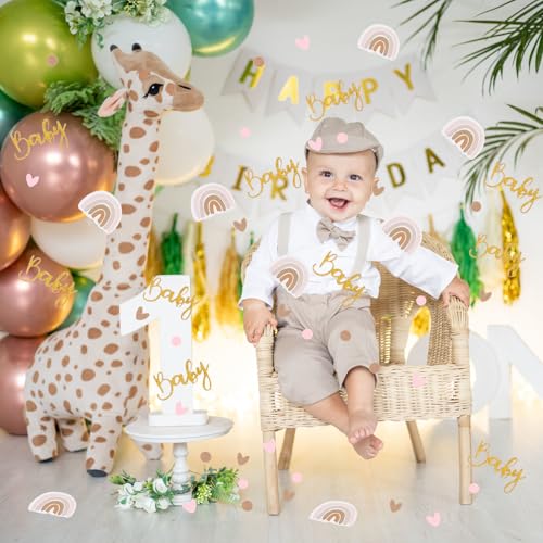 Confetti Baby Douche Confetti 120 Pieces Glitter Confetti Tafel Scattering Decoratie Gold Champagne Rainbow Confetti Baby Geslacht Disclosure IJs Thema Verjaardag Party Decoratie 3