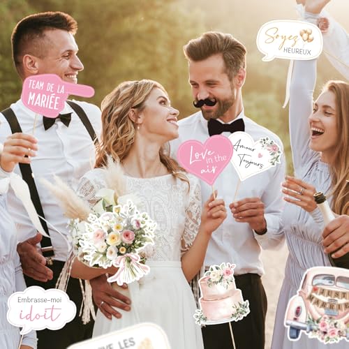 30st Franse bruiloft foto rekwisieten 5