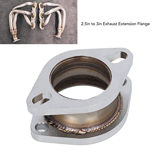Uitlaat uitbreiding Flange, 2,5 inch tot 3 inch uitlaat uitbreiding Flange Adapter licht staal CNC die voor de meeste auto's machinaal bewerken 5