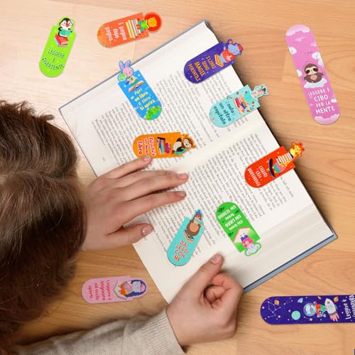 12 magnetische bladwijzers in het Italiaanse motief schattige dieren 4