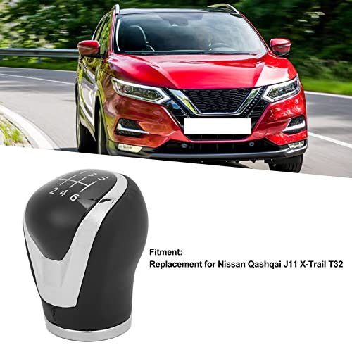 Shift Knob, 6 Speed Black Gear Shifter Shifter Shifter Head handmatige vervanging voor J11 X-Trail T32 Gear Headers/Shifter Accessoires 5