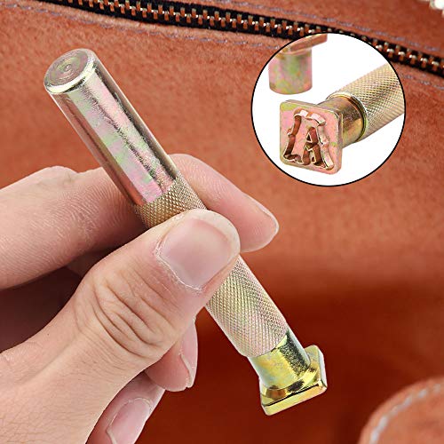 26 stuks Lederen Ponsgereedschap, 26 letters Imprinted Ponsgereedschappen voor riemtasschoenen Ambacht Markering 5