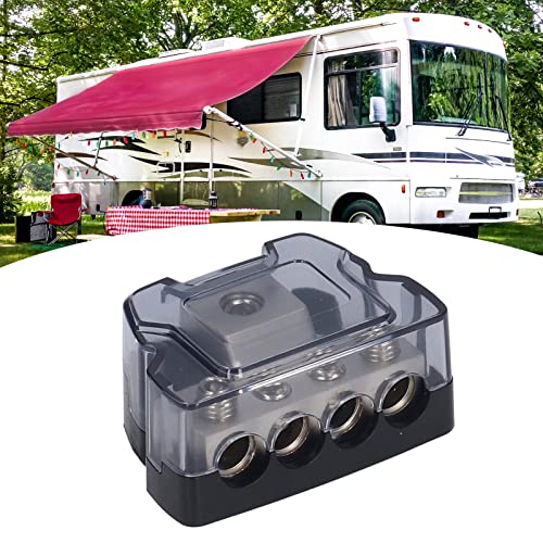 4 Way Power Distribution Block, Versterker Fuse Holder Earth Divider Splitter Auto Audio Versterker Voertuig Elektronica Accessoires 3