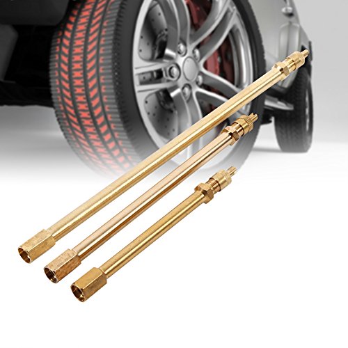 Ventilator uitbreiding Rod Brass Autobanden Ventielgreep uitbreiding Rod Covers Extender Straight Bore Valve Extension Adapters(140mm) 3