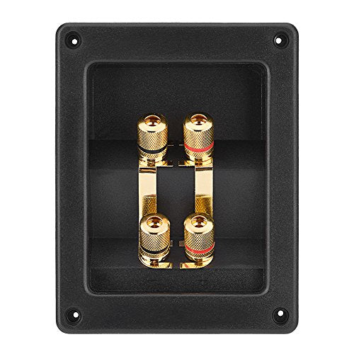 Speaker Junction Box, 4 Copper Terminal Terminals Kabel Connector Speaker Junction Box Akoestische Componenten